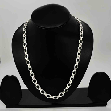 925 Sterling Silver Gents Hollow Kadi Design Chain