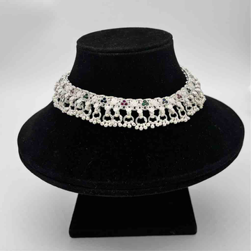 Silver Jodhpuri Fancy Multi Colour Diamond Design...