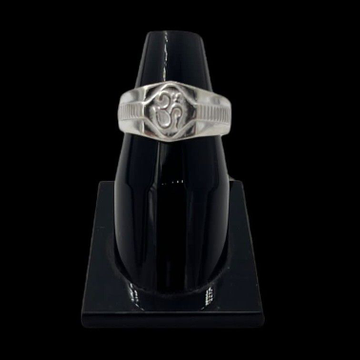 Silver Ring In Om Fancy Design