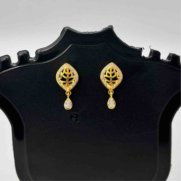 916 Gold Fancy Diamond Earrings