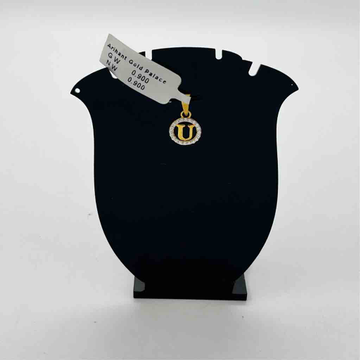 916 Gold U Letter Design Pendant