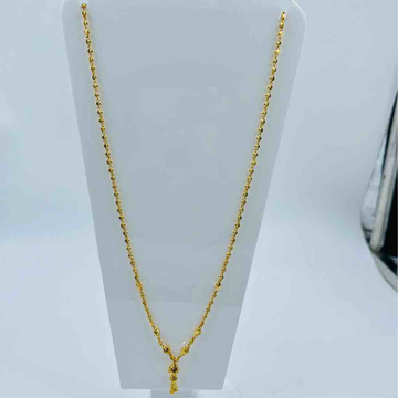 916 Gold Medium Weight Vertical Design Necklace