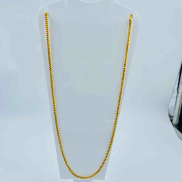 22k Gold Lite Weight Hollow Rope Design Chain