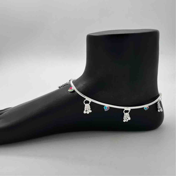 Silver Bombay Fancy New Design Anklets