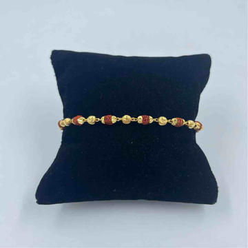 Rudraksha Bracelet in Gold-Design IIII-RD-BR-5-1039