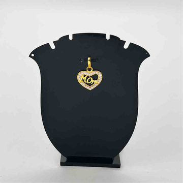 916 gold mom letter design pendant