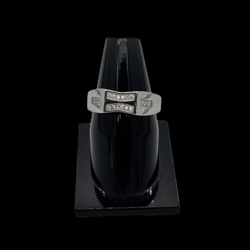 925 Sterling Silver Fancy Diamond Ring