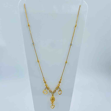 916 Gold Lite Weight Fancy Design Necklace