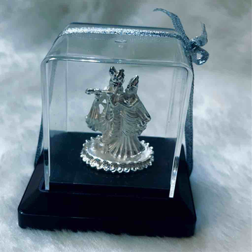 Silver plated radhakrishnplaid Idols