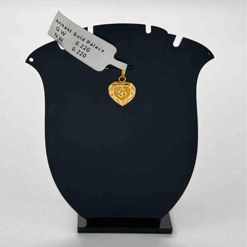 916 gold classical om design pendant