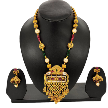 999 Gold Plated In Big Fancy Necklace