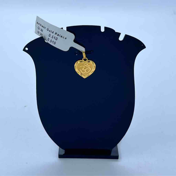 916 gold om fancy design pendant