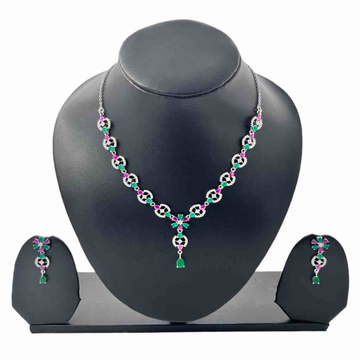 925 Streling Silver Multi Design Necklace Set