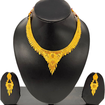 Gorgeous Peacock Design Necklace - South India Jewels