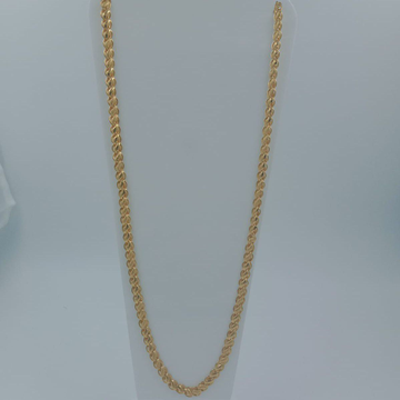 916 gold hollow lotus chain