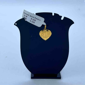 916 gold om love design pendant