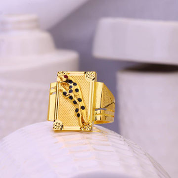 916 gold jaguar designs fancy gents ring