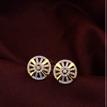22k Gold Round New Design Earrings
