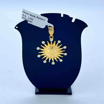 916 Gold Surya Design Pendant