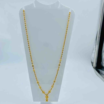 22k  Gold Vertical Manka Design Necklace