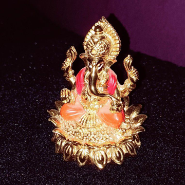 Ganesh ji idol in Gold plated design