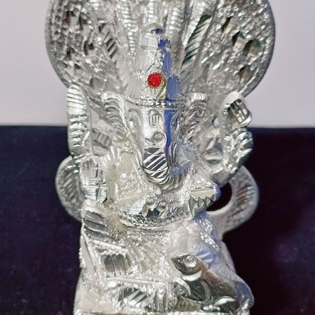Silver Plated Ganeshji Design
