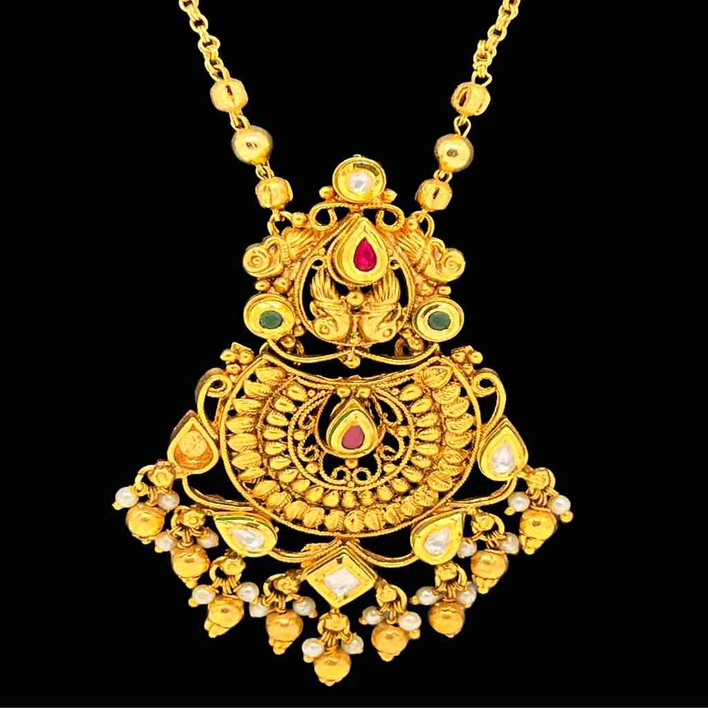 Buy quality 999 Gold Plated New Design Necklace Set in Ahmedabad
