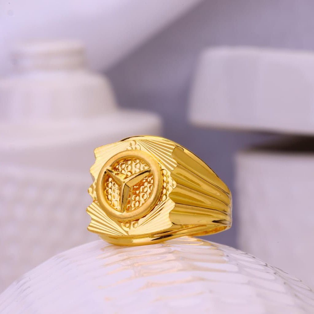 22k Plain Gold Ring JGS-2301-00060 – Jewelegance