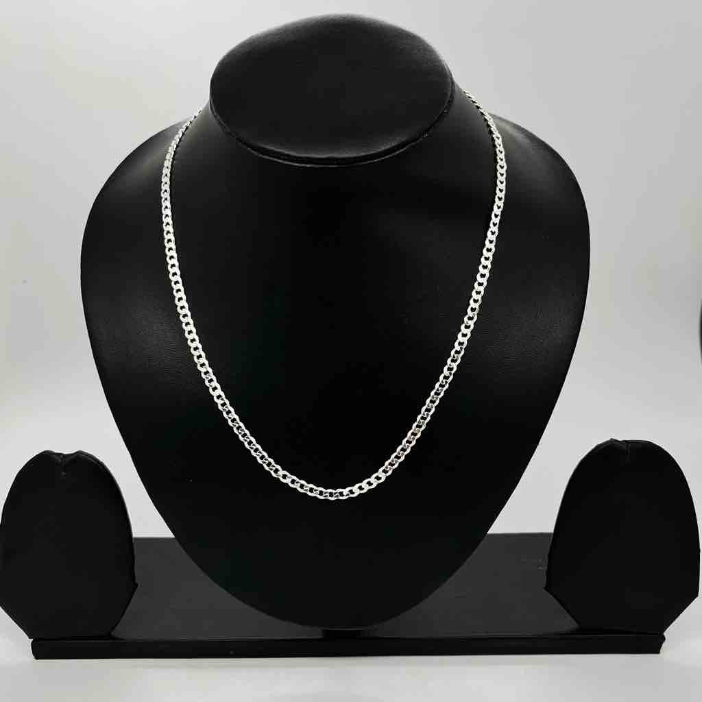 925 Sterling Silver Gents Hollow Crup Design Chain