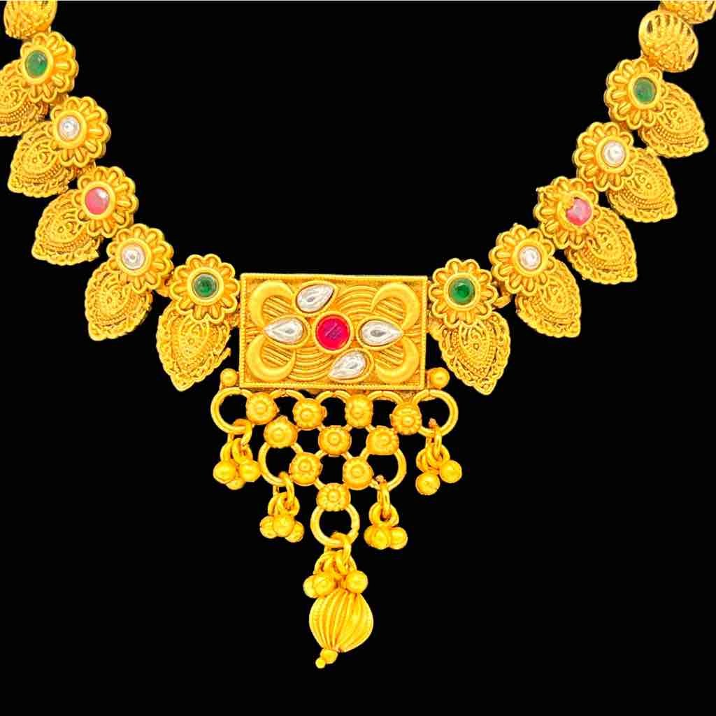 999 Gold Plated In Fancy Necklace Set