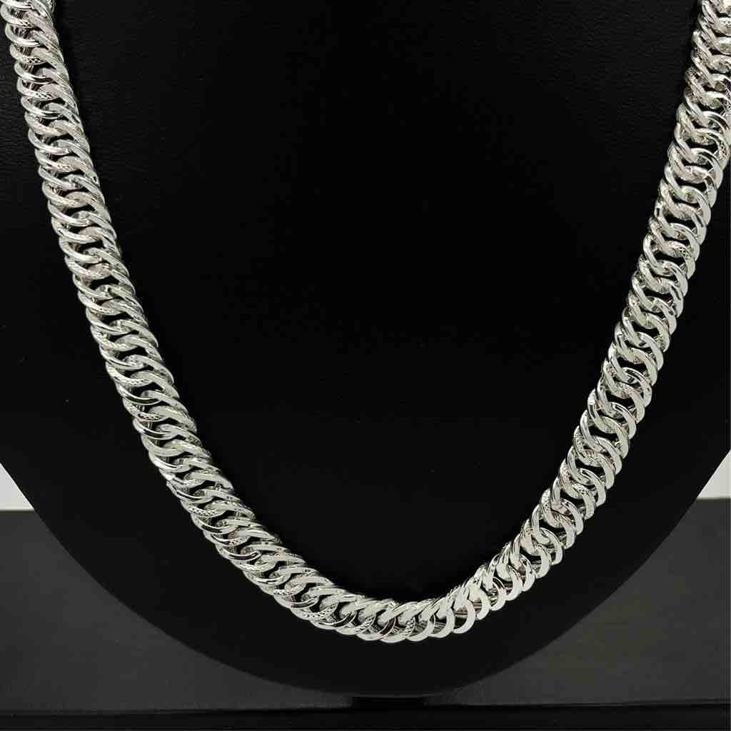 925 Streling Silver Gents Hollow Crup Chain