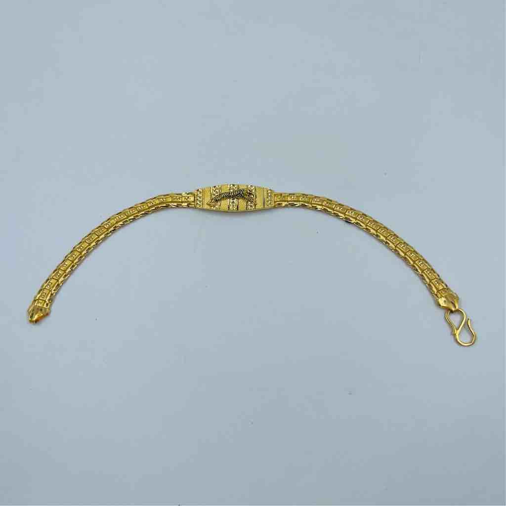 916 Gold Jaguar Handmade Bracelet