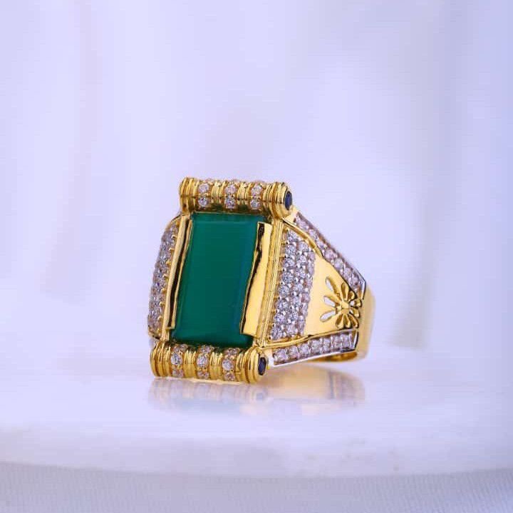 Lotus shape Gold Ringss - PC Chandra Jewellers