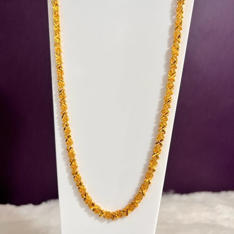 999 Gold Plated Fancy Vertical Chain