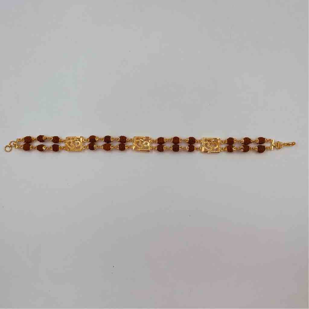 1 Gram Gold Forming Om With Diamond Antique Design Rudraksha Bracelet For  Men - Style B993 at Rs 3860.00 | ब्रेसलेट - Soni Fashion, Rajkot | ID:  26629593391