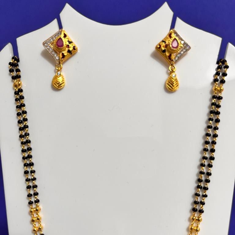 999 Gold Plated In New Design Mangalsutra