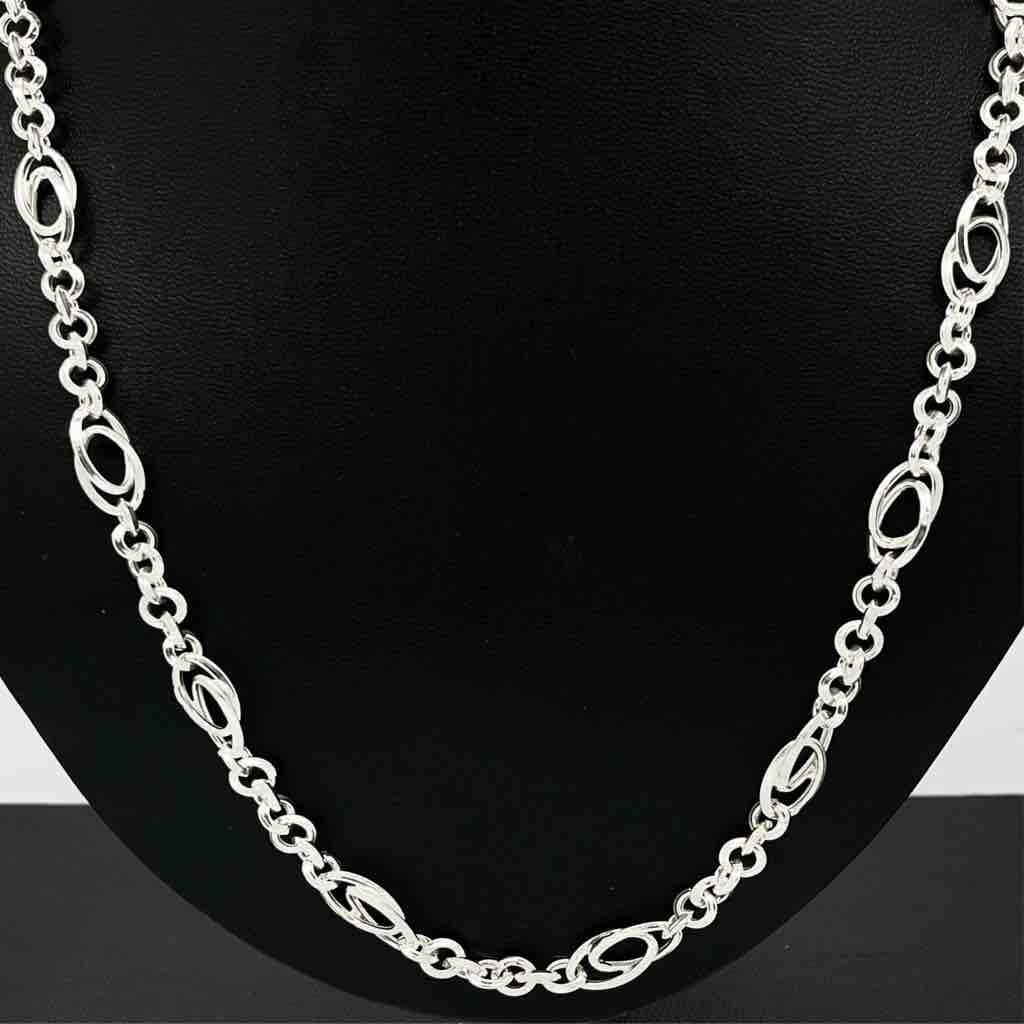 925 Sterling Silver Gents Indo Design Chain