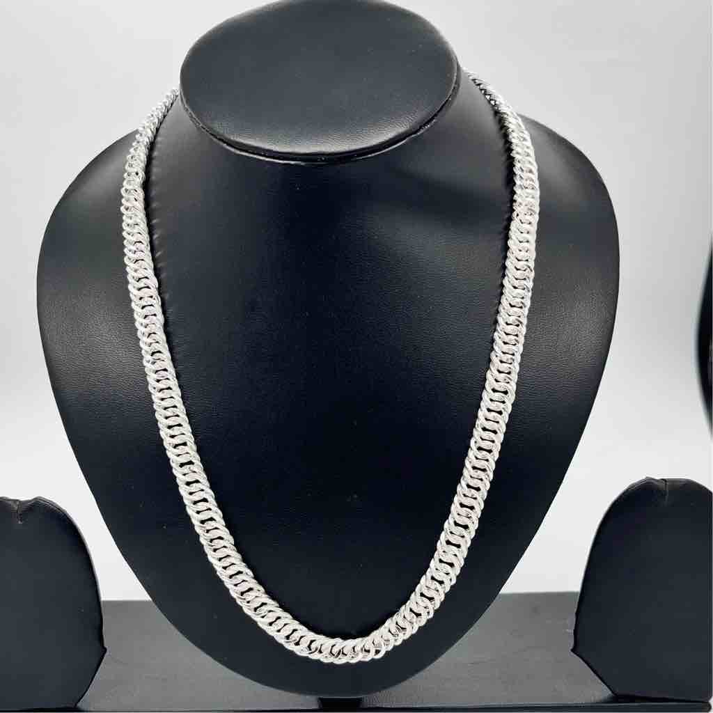 925 Streling Silver Gents Hollow Crup Chain