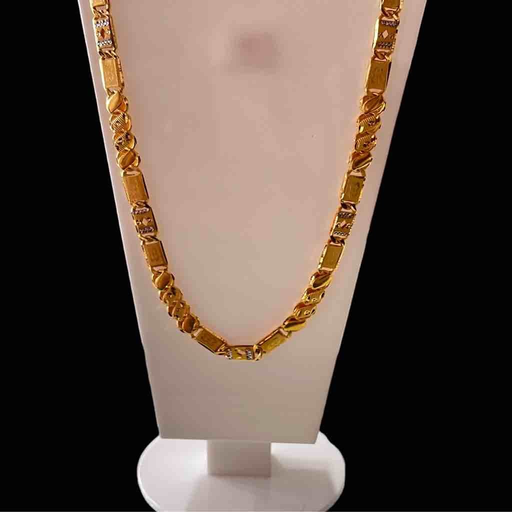 1gm Gold Plated Navabi S-Koili Design Chain